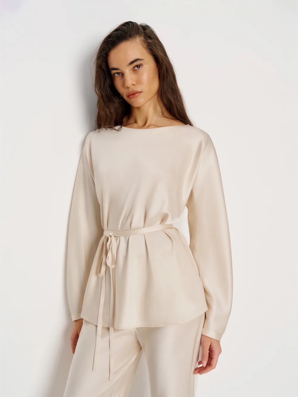 Aubrey Satin Two Piece